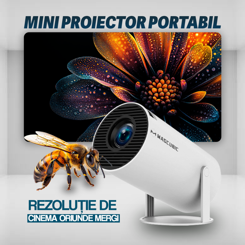 Proiector Cinema Profesional 4K – LANSARE 2025