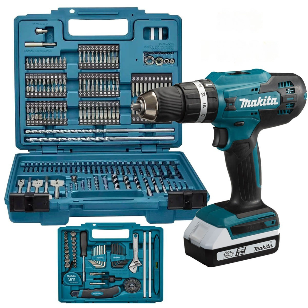 KIT ORIGINAL: Burghiu cu impact puternic + 45 ACCESORII + 2 BATERIE 48v - SUPER PROMOTIE